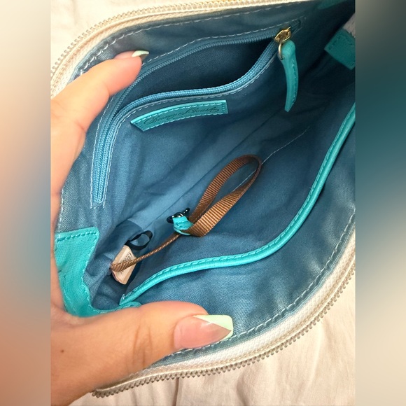 Dooney & Bourke Teal-Trim Pineapple Print Crossbody Bag - Picture 10 of 12